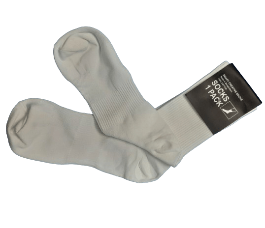 High-Quality White Colored Cotton Socks for Women 1
