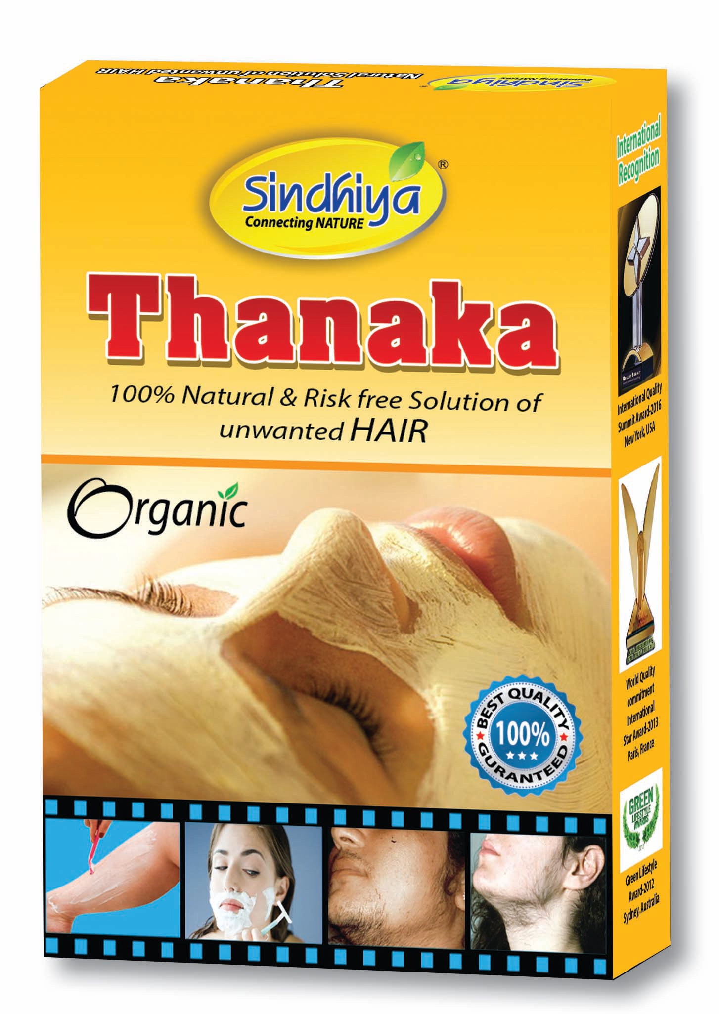 Sindhiya Organic Thanaka Powder 70g & Cold Pressed Kusum Oil 100ml 3
